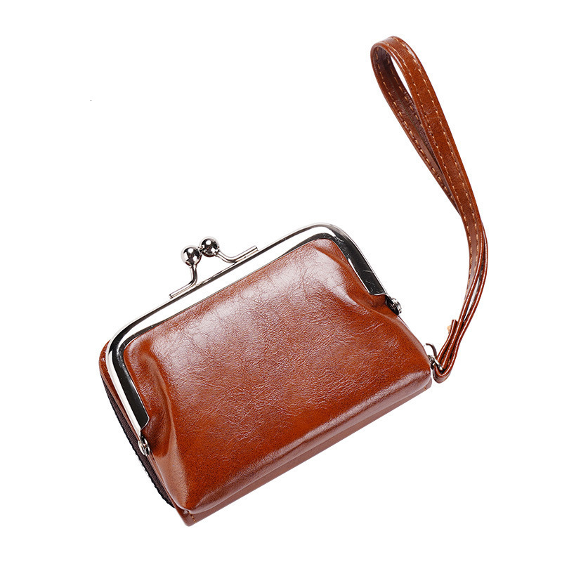 2025 new designer Change Card women's buckle coin purse 4-inch zipper clip handbag
