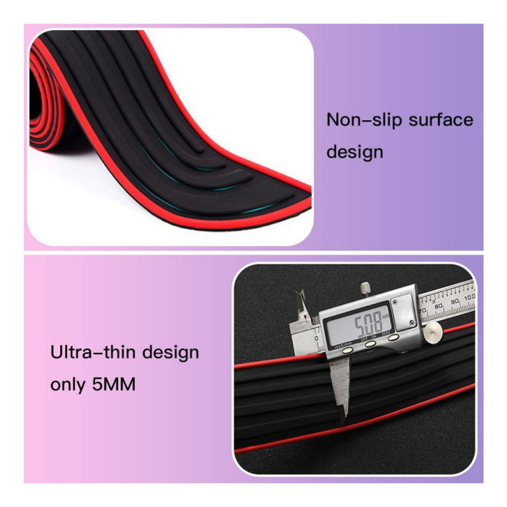 New Universal Trunk Door Sill Plate Protector Rear Bumper Guard Rubber Mouldings Pad Trim Cover Strip For Car Accessories