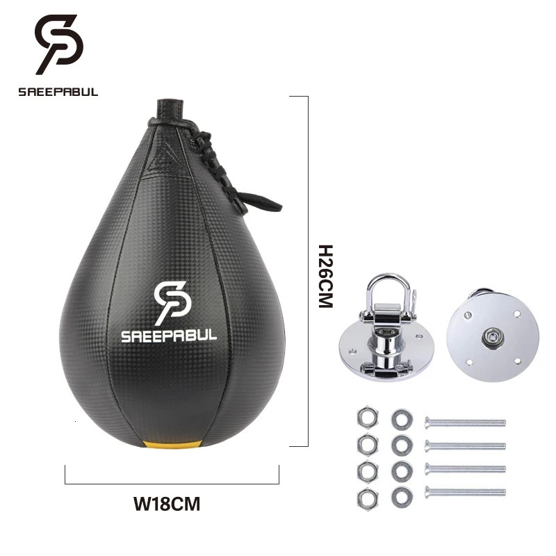 High Quality Boxing Speed Ball Set Fitness Boxing Pear Speed Ball Reflex Inflate Punching Speed Bag Training Ball Accessory 241031