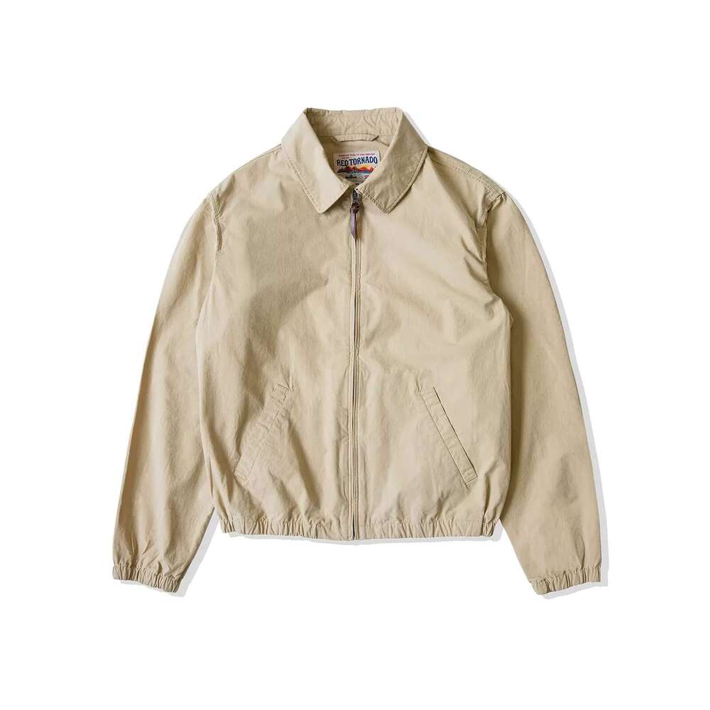 Red Tornado Lightweight Full-Zip Commuter Jacket Turn-Down Collar Windbreaker For Men