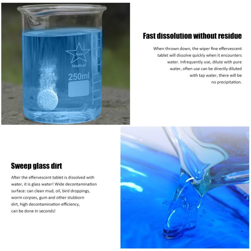 New 5Pcs Solid Cleaner Windscreen Wiper Effervescent Tablets Glass Toilet Window Windshield Cleaning Car Accessories