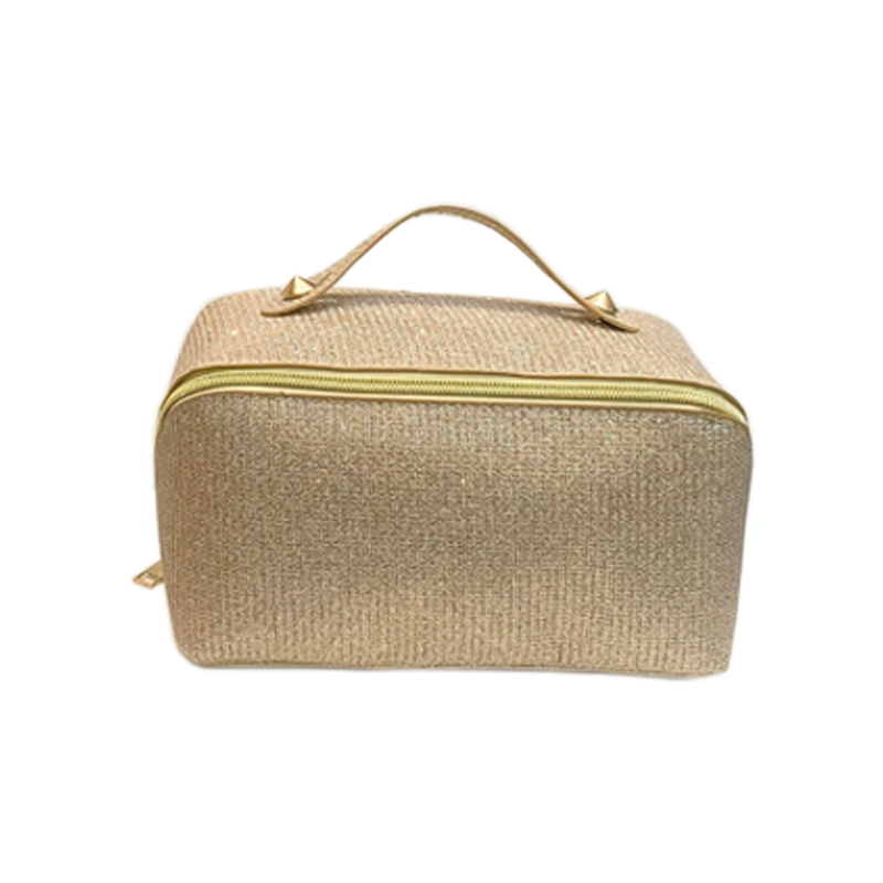 Tote bag new vertical stripes storage cosmetic bag large capacity senior sense of cute face value the tote bag
