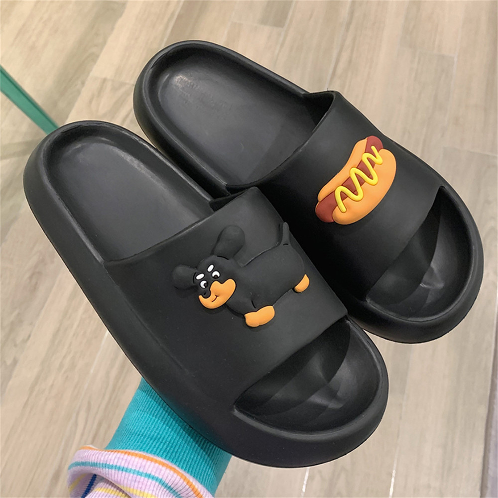 Soft cloud cartoon cute puppy slipper Women's slipper Men's slide shoes Indoor family platform slipper Women's summer beach non-slip sa