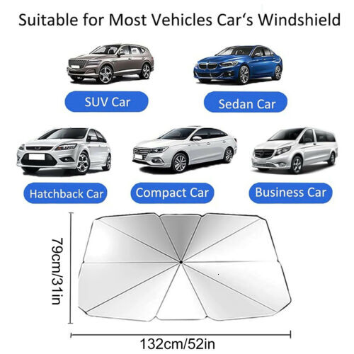 New Foldable Car Sun Shade Windshield Sunshade Front Window Cover Visor UV Umbrella