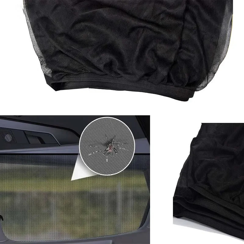 New NEW 2Pcs Car Shade Styg Accessories Auto UV Protect Curtain Side Sunshade Mesh Sun Visor Protection Window Films