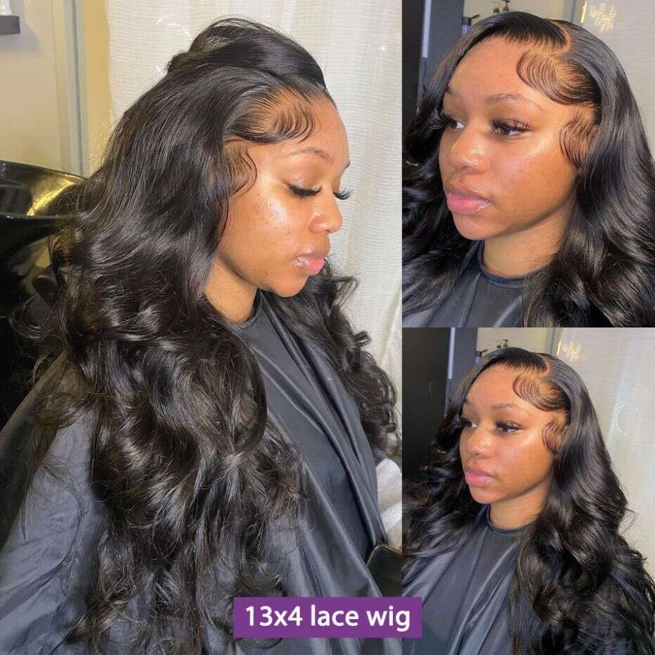 360 Full Body Wave 13X4 Transparent HD Front Wigs Human Hair For Women Brazilian Remy Lace Closure Wig