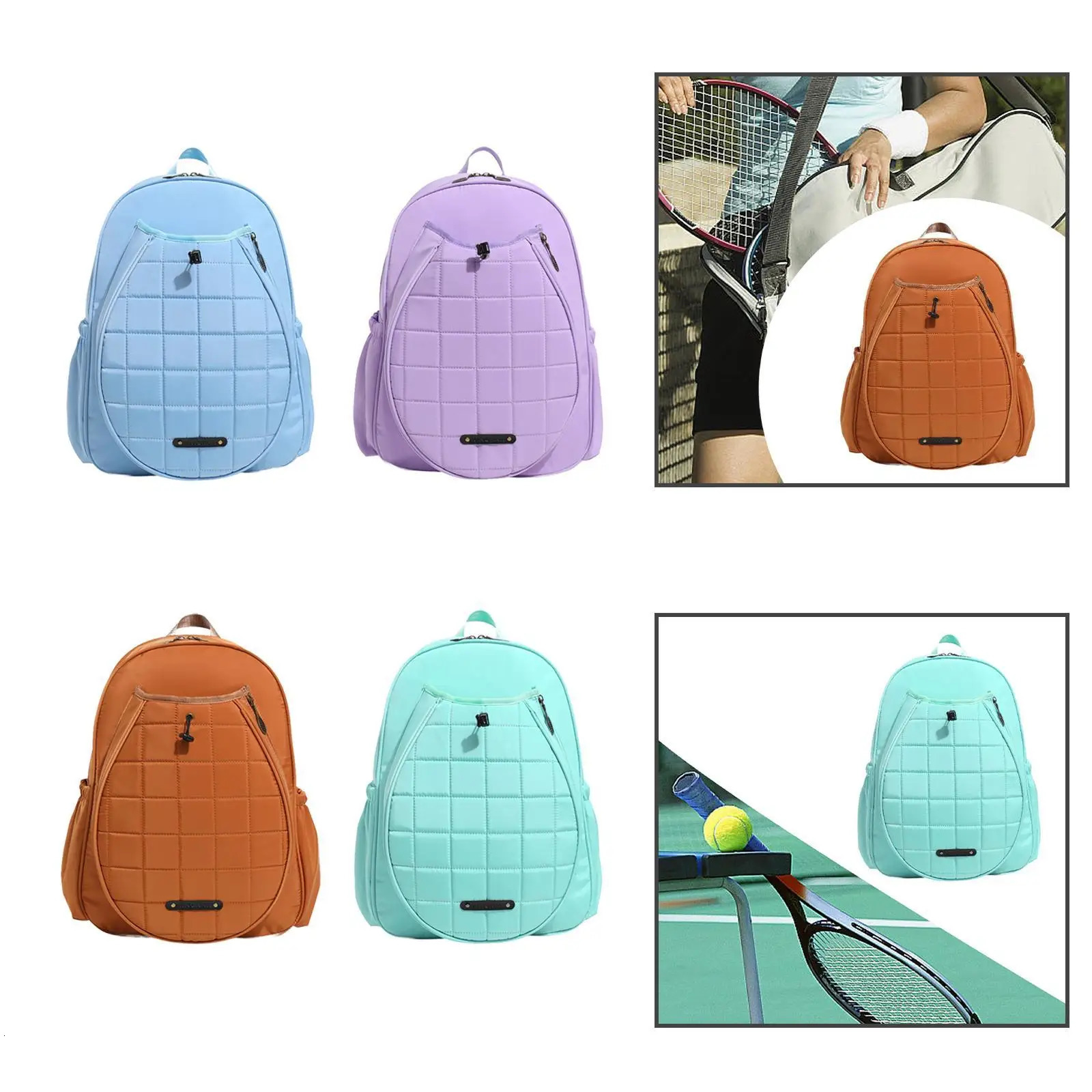 Tennis Storage Bag Badminton Racket Shoulder Bag Organizer Water Resistant Racket Pouch Racket Pocket Holder for Sport Men 241031