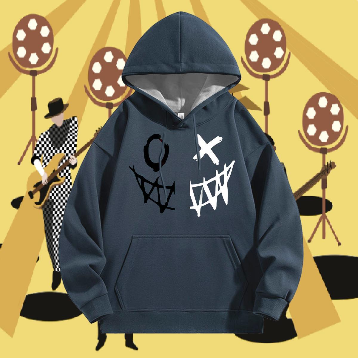 2024 New Hoodie Men Breathable Drawstring Hoodie Unisex Men Clothes Hoodie Casual Daily Wear Tops Hoodie Floral Print 350g Cotton