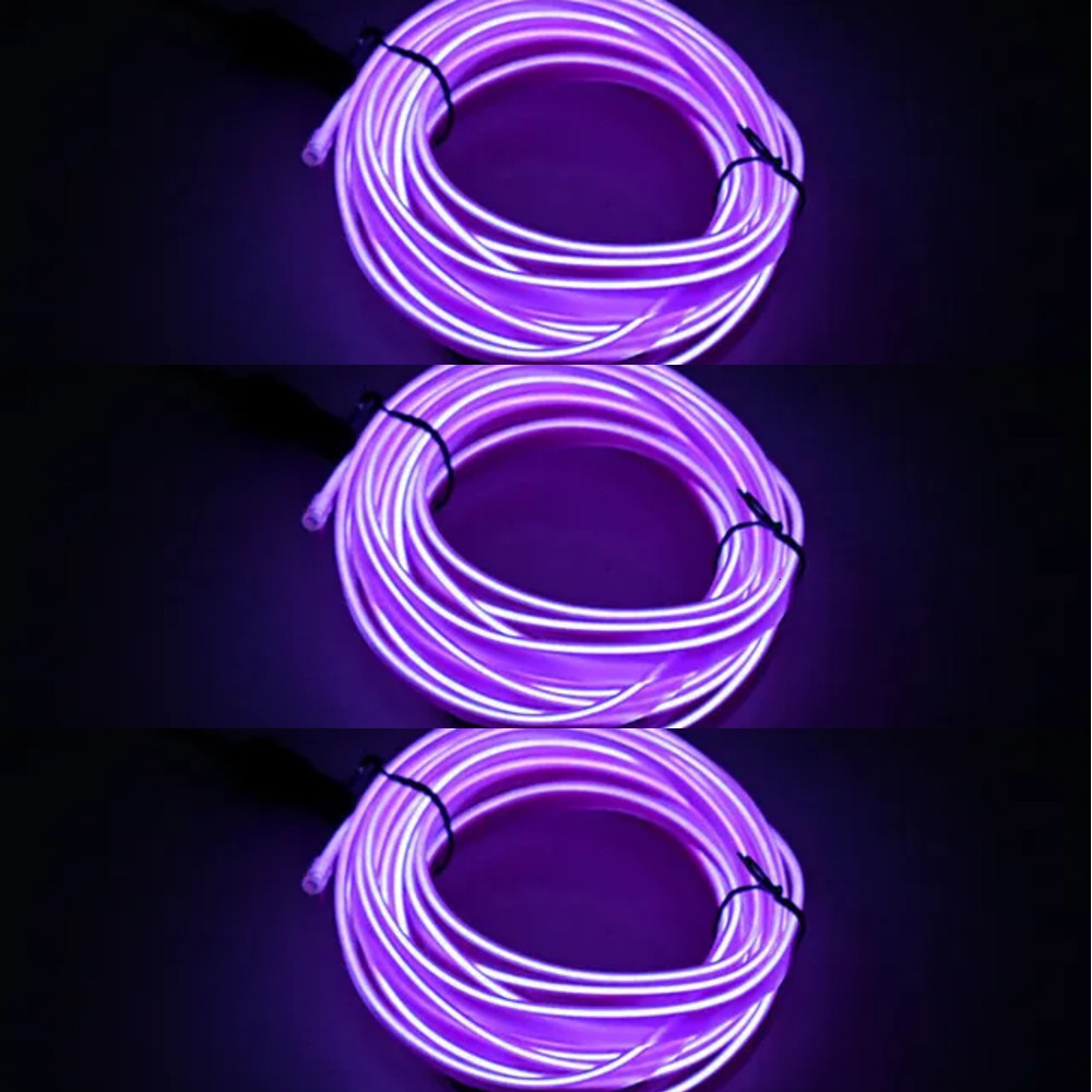 New 1 3 5M Interior Decorative Strips Atmosphere Cold Light Dashboard Console Auto LED Styg Decor Sticker Car Accessories