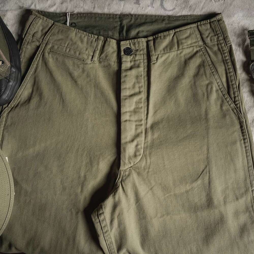 Bronson M-41 Herringbone Twill Utility Pants Vintage Workwear Trousers Straight Fit