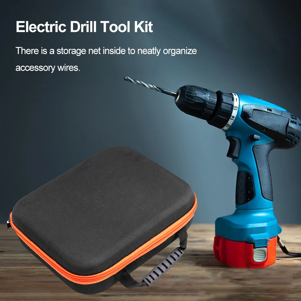 New Portable Oxford Cloth EVA Tool Box Waterproof Shockproof Large Capacity Tools Bag For Electric Drill Hardware
