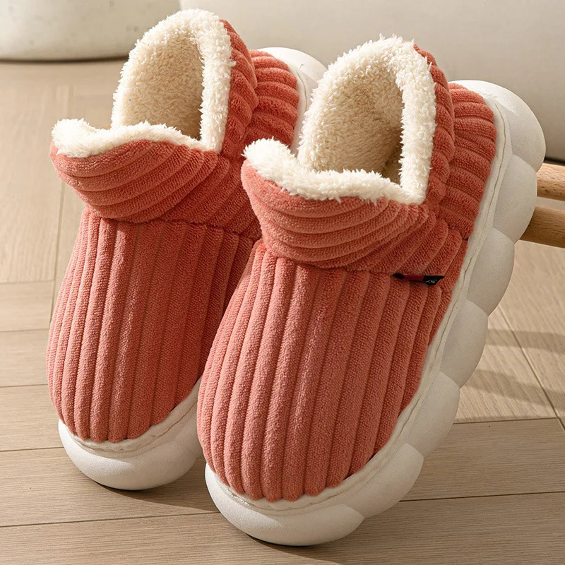 Neutral winter home warmth slider womens indoor fur slider high-end comfort outdoor waterproof slider mens boots 241031