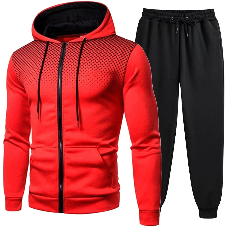 Mens Tracksuits Mens Clothing Men Sets Hoodie Set Zipper Sweatshirt Casual Sport Sweatpants Man Sweat Suit Set Running 241031 - view 6