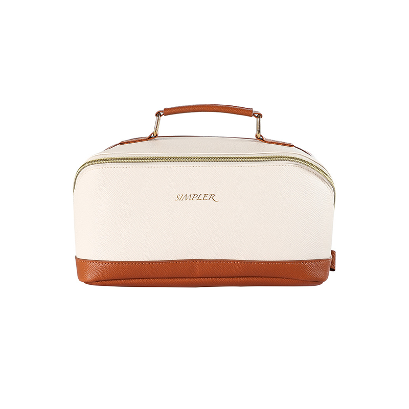 The tote bag new palm print PU handheld cosmetic bag portable travel waterproof storage bag large capacity