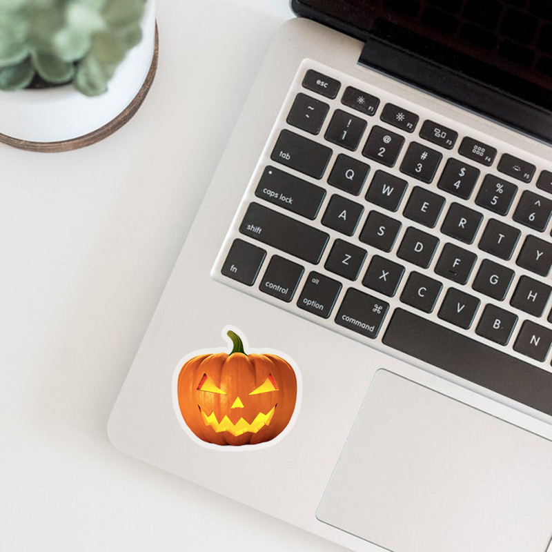 New 10 30 50 100Pcs Halloween Pumpkin Stickers Laptop Bicycle Guitar Skateboard Sticker Kid DIY Graffiti Waterproof Stickers