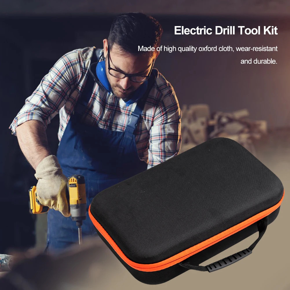 New Portable Oxford Cloth EVA Tool Box Waterproof Shockproof Large Capacity Tools Bag For Electric Drill Hardware