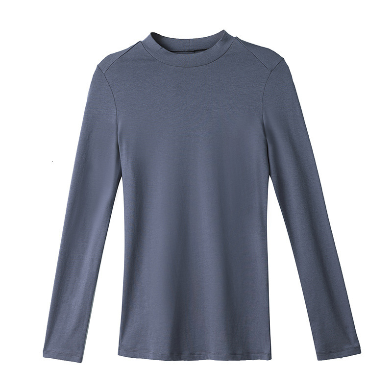 Designer Spring Long Sleeve T-shirt Women's New Modal Bottom Shirt Solid Color Top F1136