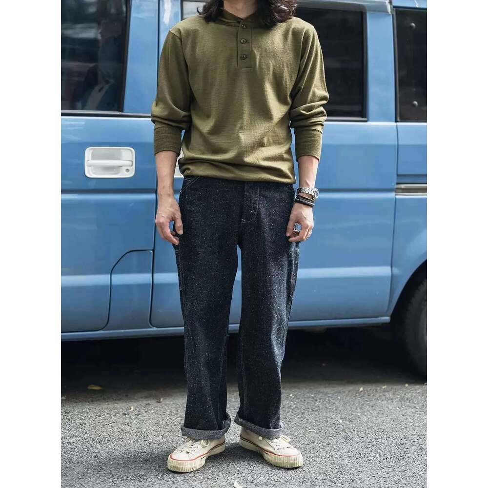 Red Bronson 100% Merino Wool Shirt Og-208 Jungle Sweater Men's Knit Jumper Olive Green