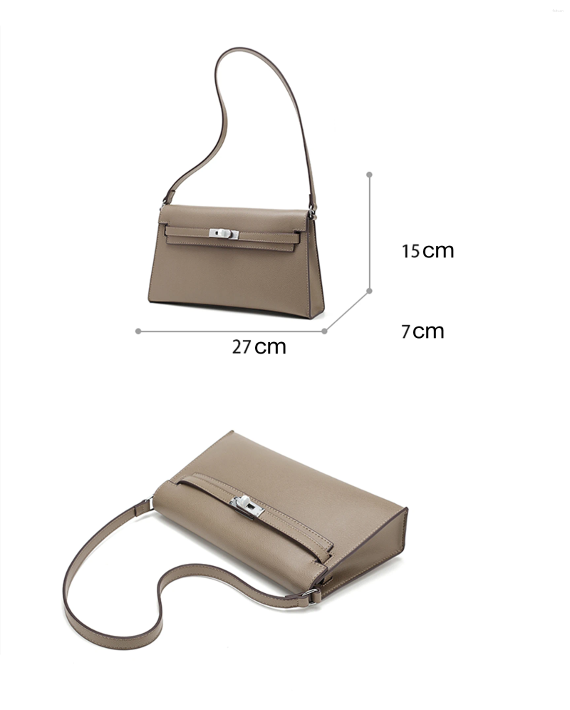 Drawstring Spring Solid Color For Women Fashion Shoulder Bags PU Leather Underarm Bag Advanced Brand Handbag 83ac 4