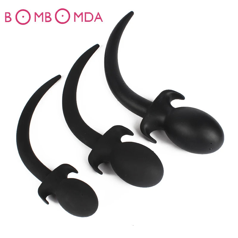 Dog Slave Tails Anal Toys Butt Plug Silicone Anal PlugAdult Sex Toys for Men G Spot Massager Erotic Anal Sex Toys for Women A3 241031