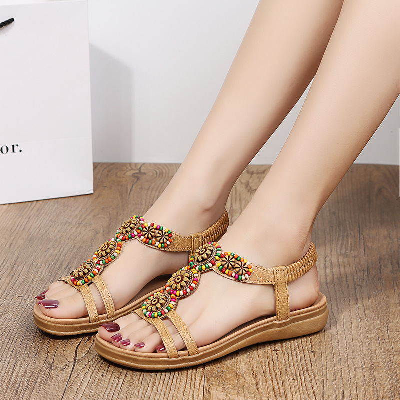 Women Beach Woven Sandals Women Flats Sandals Summer New Fashion Dress Femme Slides sliders Outdoor fashion casual women's shoes