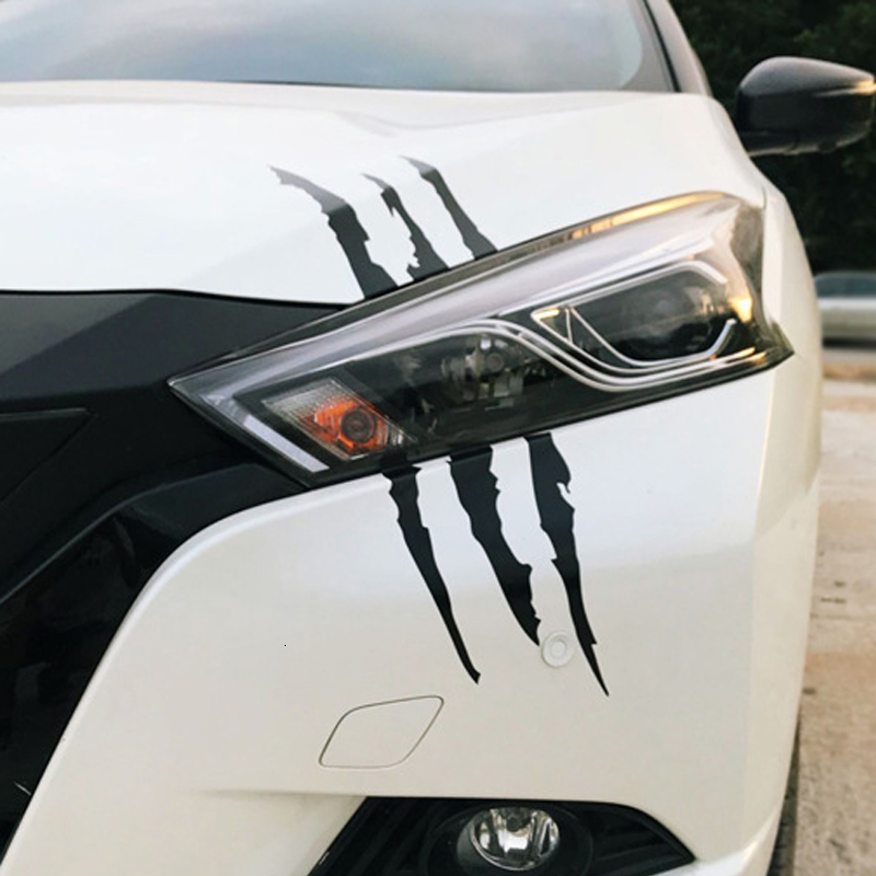 New Sticker Reflective Monster Claw Scratch Stripe Mar Headlight Auto Exterior Waterproof Vinyl Decal Car Accessories