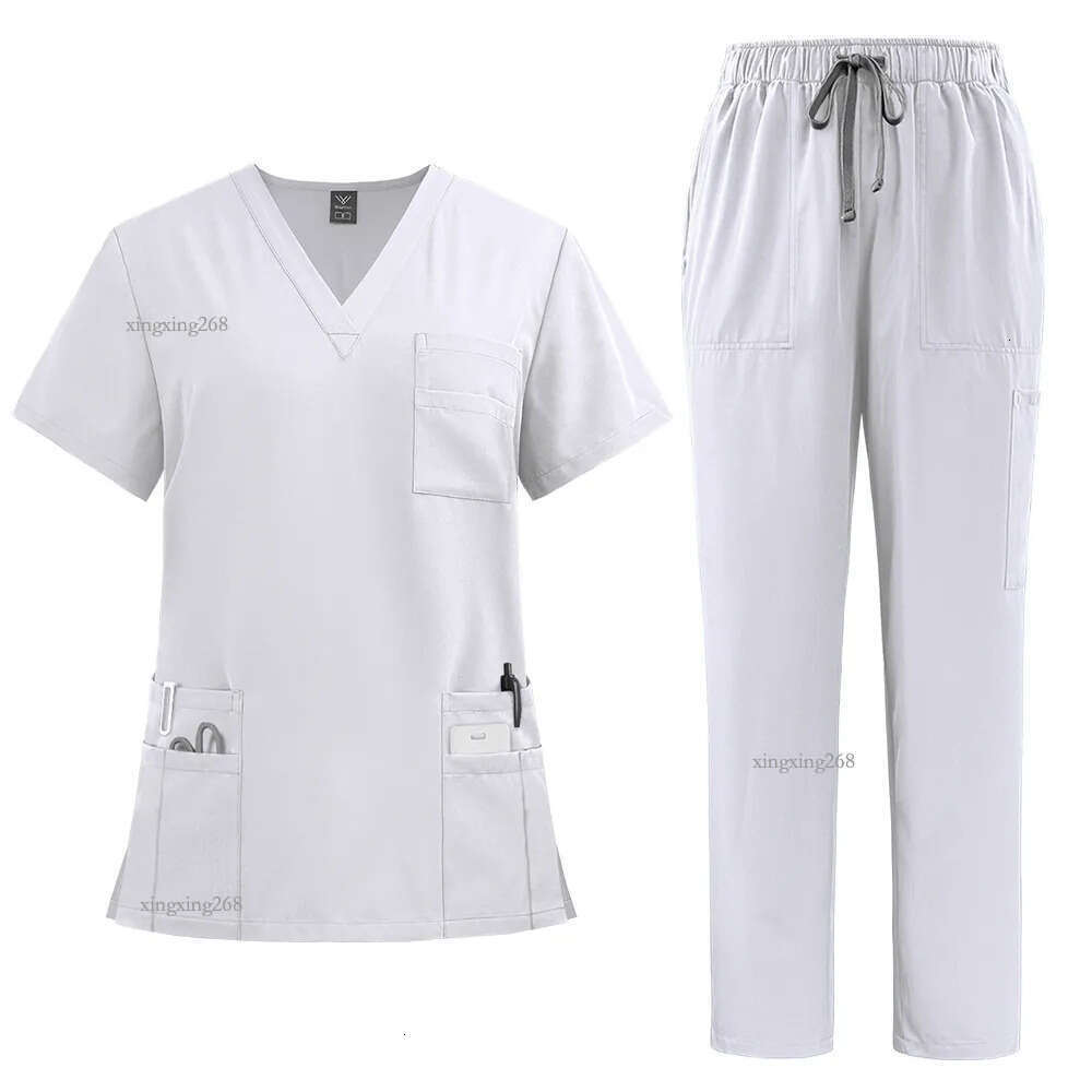 Women's Tracksuits Doctor Nurse Work Uniform Surgical Gown Surgical Gown