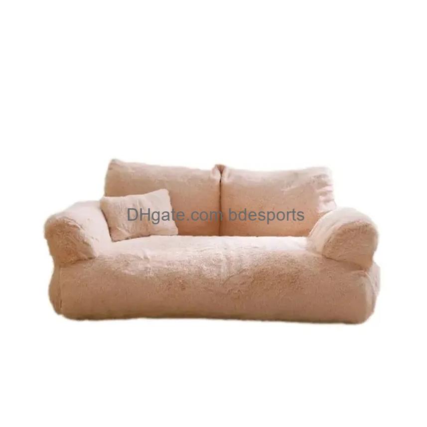 Houses & Kennels Accessories Cozy Cat Bed Nest Winter Warm Sofa House For Cats Small Dogs Comfortable Plush Puppy Kennel Drop Deliver Dheqq