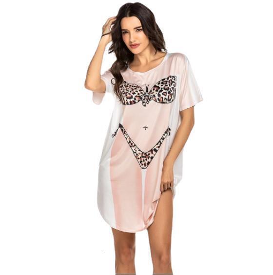 Creative designer T-shirt, women's beach cover, bikini printed casual dress