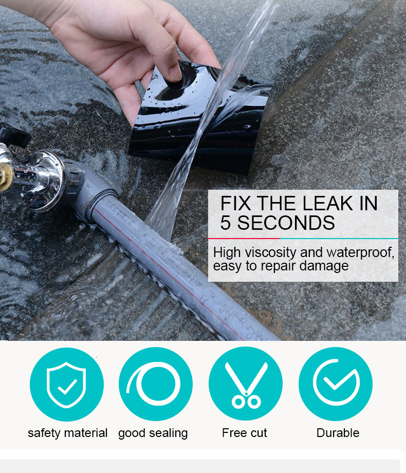 New Super Strong Fiber Waterproof Swimming Pool Stop Lea Seal Repair Tape Performance Self Fix Pipes Patch Adhesive Sealers