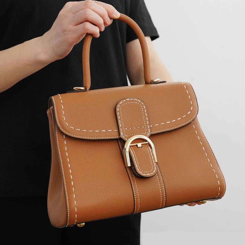 Classic Design Mini Handbag Women's Genuine Leather Retro Small Square 2024 Fashionable Cowhide Shoulder Crossbody Bag