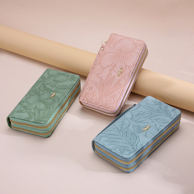 Women's new designer fashionable capacity handbag with high-quality long wallet