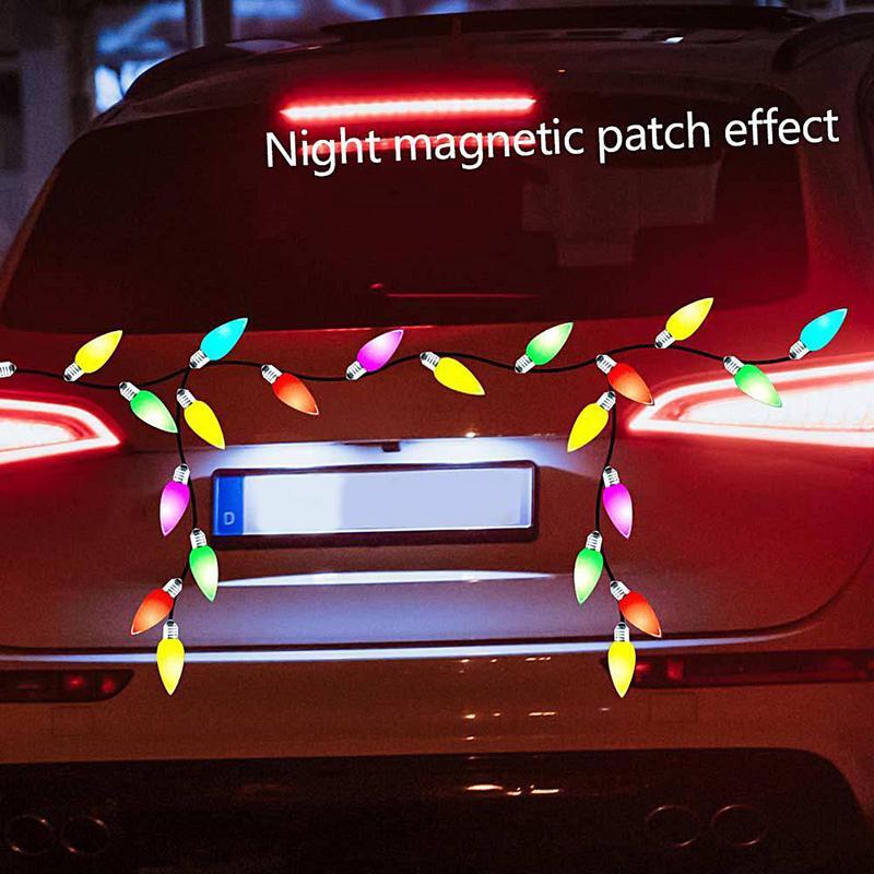 New Magnet For Reflective Light Stickers 6 Bright Colors Car Refrigerator Decorations Christmas Decals