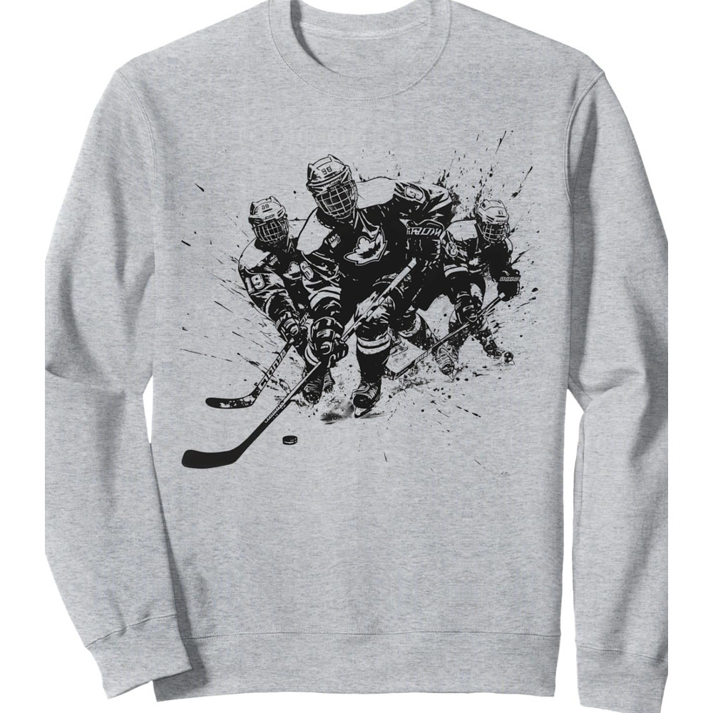 Long Sleeve Shirts for Men sweatshirt Hockey Player Sports Team Gift Ice Hockey Fan Sweatshirt T shirt Tee Streetwear Casual tops clothes