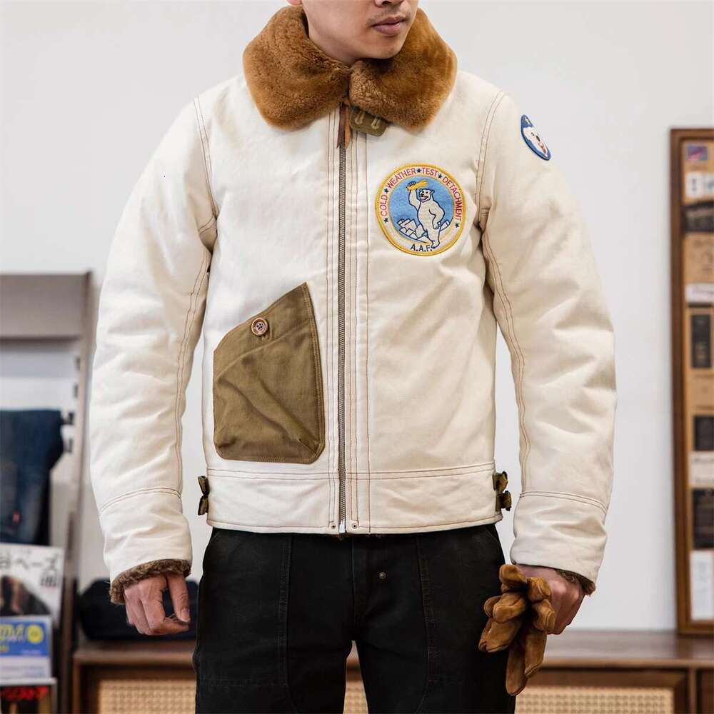 Red Tornado S-3 Winter Flying Vintage Fashion Men's Bomber Jacket Ameki