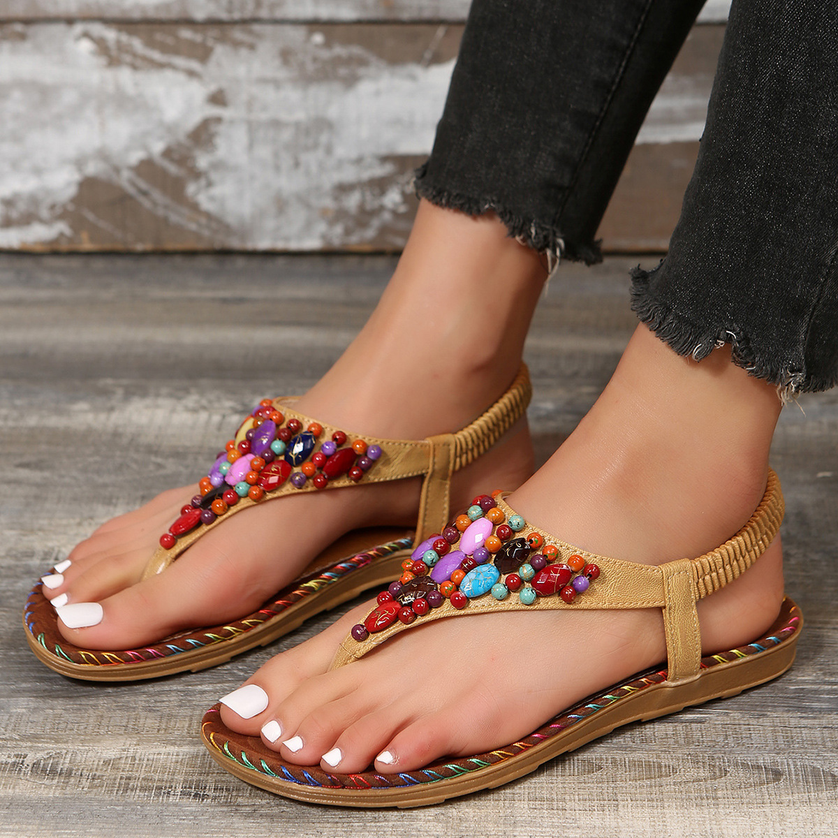 Women Beach Woven Hollow Sandals Women Casual Clip Sandals Summer Dress Femme Slides sliders Outdoor fashion casual women's shoes