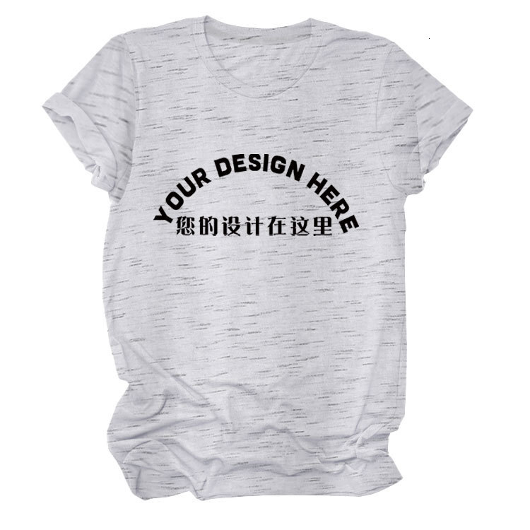 Designer DIY Pattern Printed T-shirt Small Batch Stable Short Sleeve Top