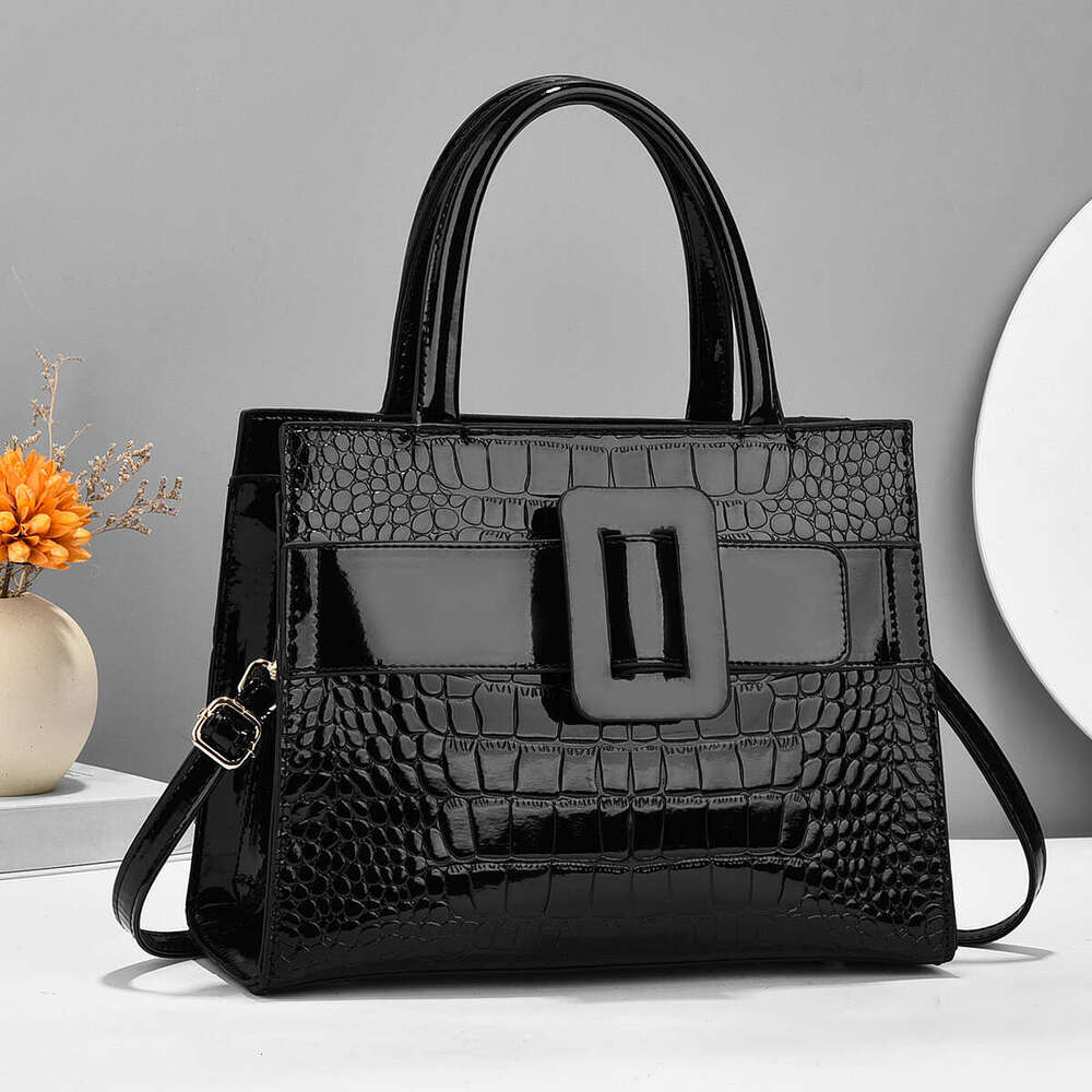 Premium Crocodile Pattern Leather Handbag Stylish Tote & Satchel Purse for Women - Versatile, Durable