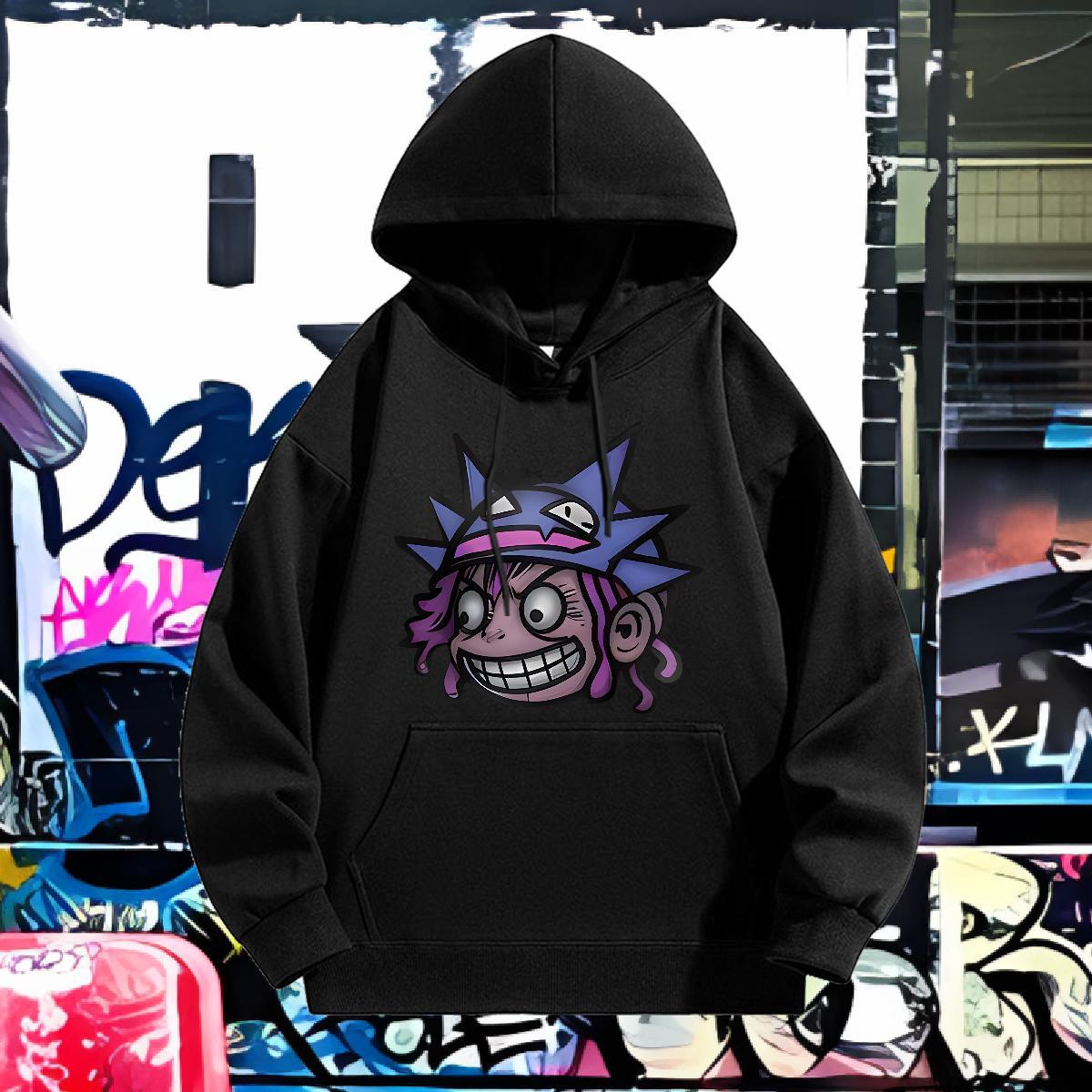 2024 Designer Hoodie Long Sleeve Drawstring Wholesale Hoodie for Man Woman Hip Hop Tops Hoodie Cartoon Printing S-3XL Thick Plush