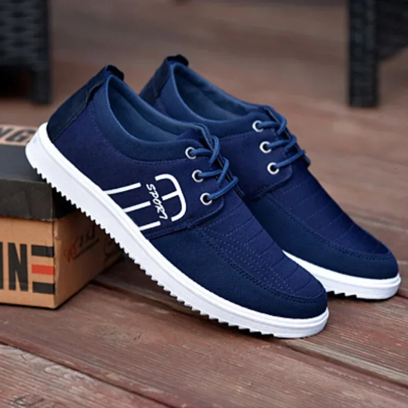 Men's Sneakers Lightweight Canvas Summer Mens Vulcanized Shoe Breathable Work Lace-ups Men Driving Shoes Atillas