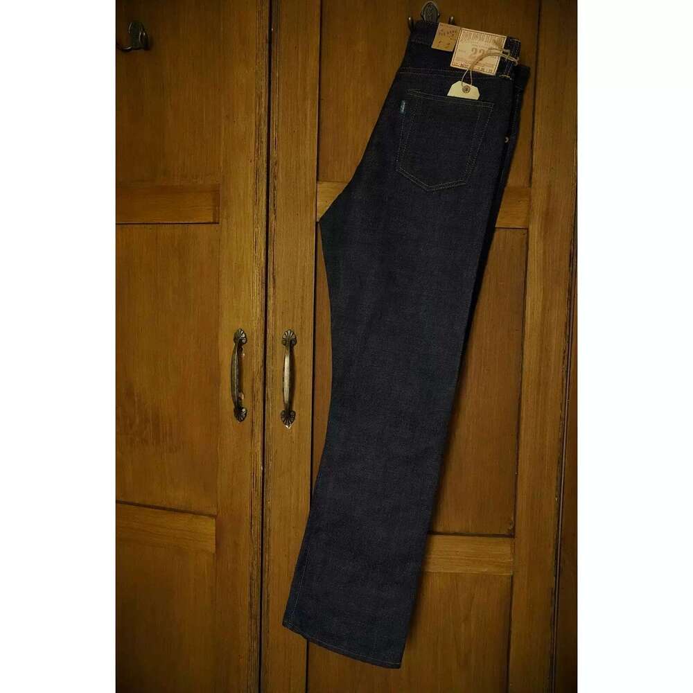 BOB DONG 22Oz Heavyweight Seage Denim Jeans Rigid Slim Straight Fit Pants Indigo N237