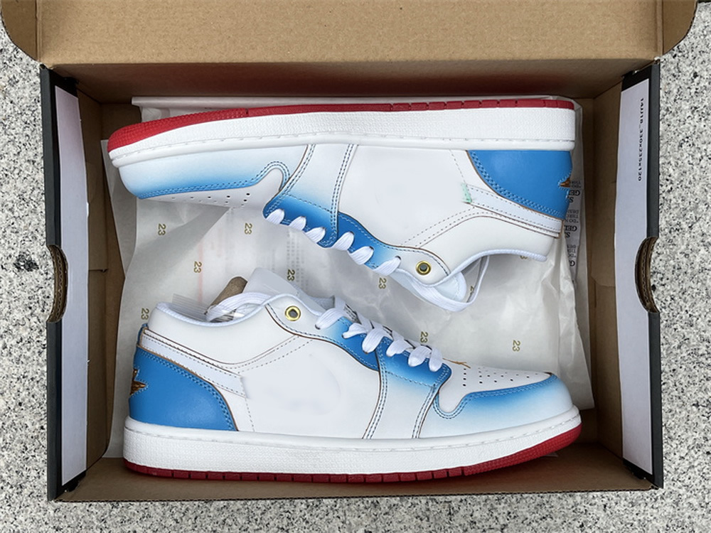 Basketball Shoes Low 1 1s Mens Og Gradient Game Royal White University Blue Fn8895-141 Women Sneakers