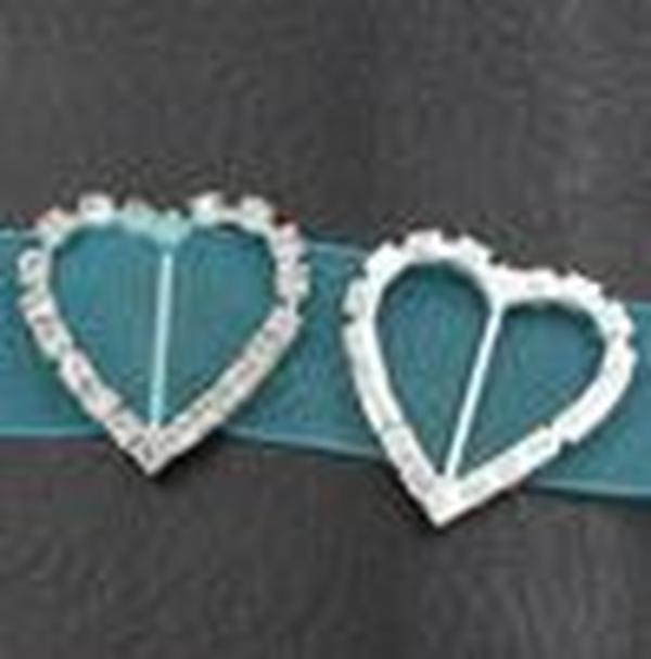 29mm Heart Rhinestone Buckles 17mm Bar 50pcslot Invitation Ribbon Slider Wedding Decorations Weddings Events6606788 ZZ