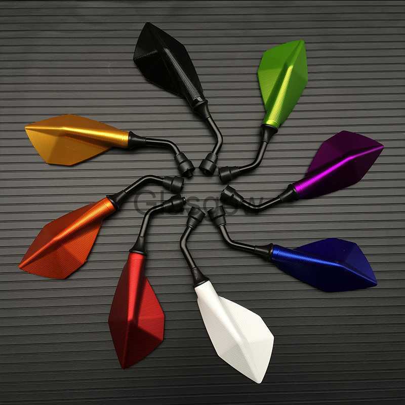 Motorcycle Mirrors Motorcycle pair 10mm Universal ATV accessories moto cross parts dirt pit bike motorbike rearview mirrors rear ski x0901