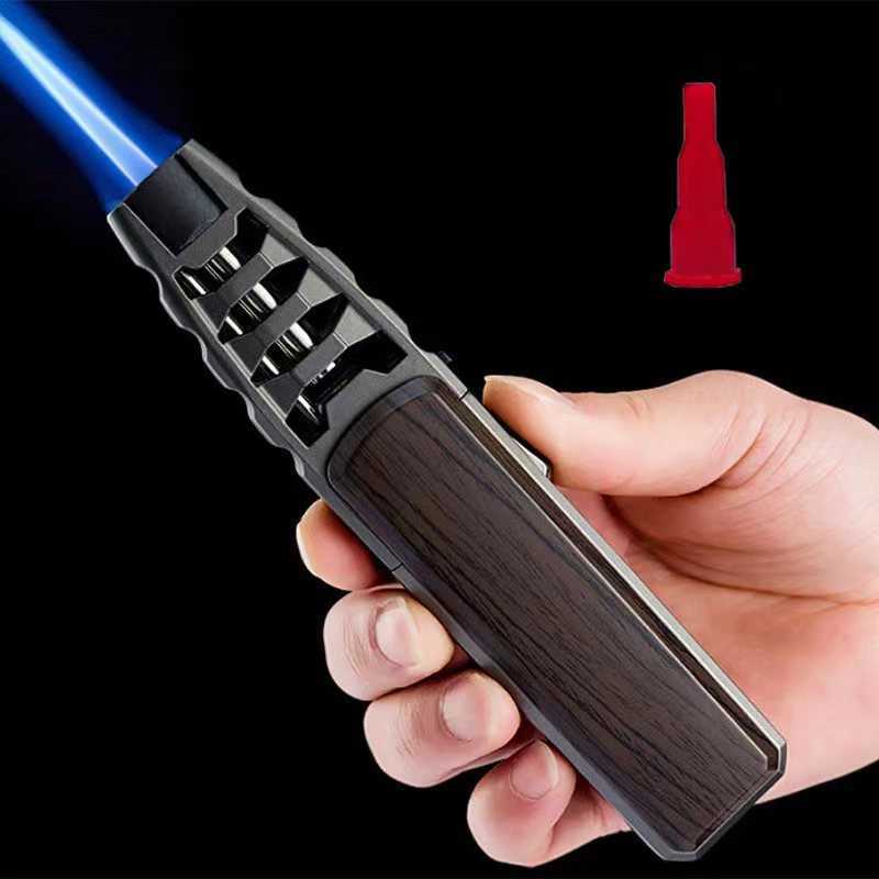 Jobon Kitchen Outdoor BBQ Metal Windproof Turbo Torch Jet Fire Butane No Gas Lighter Lock Safety Switch Cigar Gadgets I337 W260202