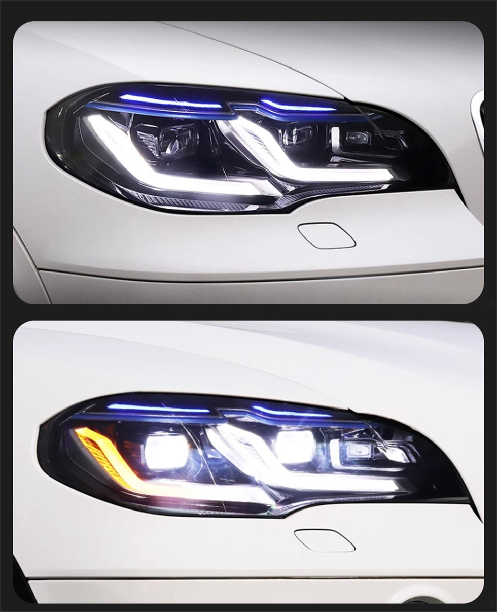 Car Headlights for BMW X5 E70 Headlights 2007-2013 E70 LED Blue Style Running Lights Turn Signal Lamp