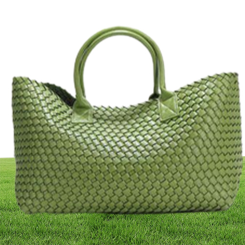 Brand Dign Woven Handbags for Women Bal Fashion Tij Weave Hand Shoulder Lady Great Capacity Purse Shopping Man bag395E