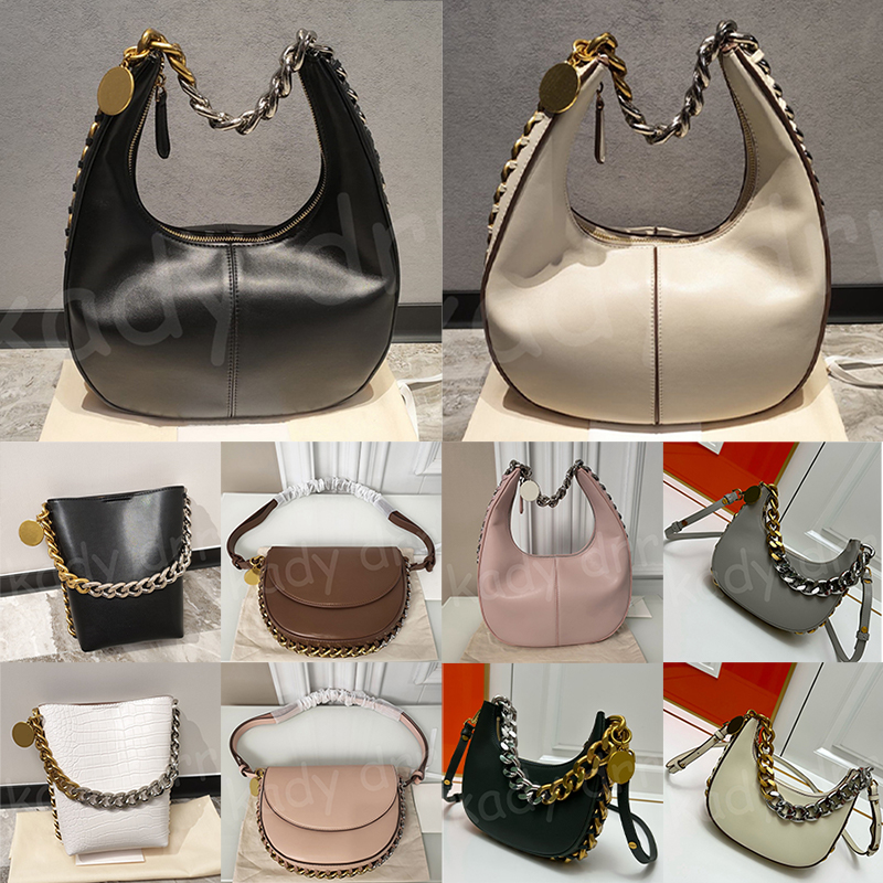 Frayme Small Zipped Shoulder Bag Women Leather Lady Handbag with Purse Hobo Bags Luxury Black Gold Medallion Charm