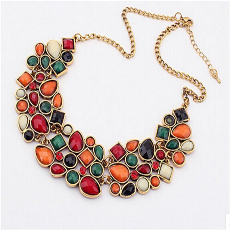 Pendant Necklaces ZOSHI Bohemia Ethnic Necklace Pendants Multi Layer Beads Jewelry Vintage Statement Long Women Handmade Acrylic 230831