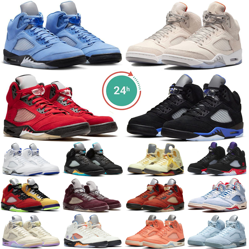 5s men basketball Shoes 5 Carft UNC Racer Blue Stealth 2.0 Oreo Fire Raging Red Jade Horizon Blue bird Sail Aqua Metallic Green Bean Anthracite Sports Sneakers